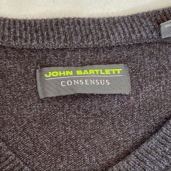 John Bartlett consensus charcoal v neck sweater - Picture 9 of 14